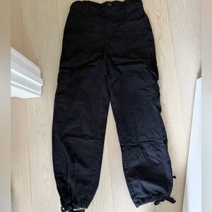 Women’s Black Cargo Pants (worn once)